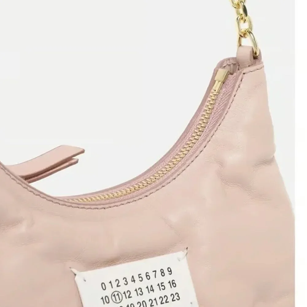Maison Margiela's Glam Slam Micro Hobo Pink - Picture 4 of 8